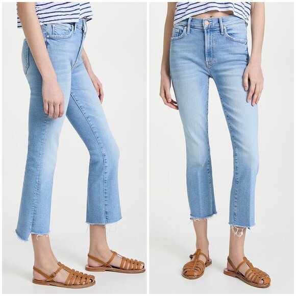 💕MOTHER💕 The Insider Crop Step Fray Jeans ~ Limited Edition 28 NWOT - Picture 5 of 16